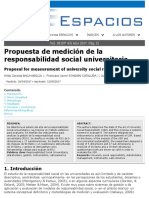 Propuesta de Medición de La Responsabilidad Social Universitaria