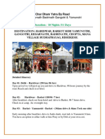 Char Dham Yatra by Road