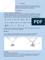 Conceptos de Estática y Problemas