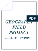 Geography Field Project