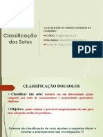 Slides - Classificação Dos Solos