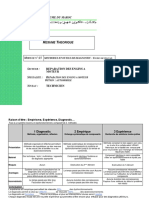 M205 Méthode Et Outils de Diagnostic Fiches de Travail