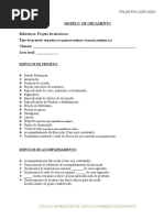 Modelo de Orçamento Simplificado Design de Interiores