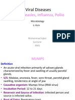 12) Mumps, Measles, Influenza, Polio