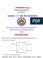 Lecture - 5: DC-AC Converters: Ug - Program