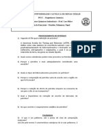 Lista de Exercícios 2 - Petróleo - Papel e Celulose - Polímeros