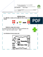 GUÍA #10 5º Matematica Suma y Resta Con y Sin Reserva Grupo 1