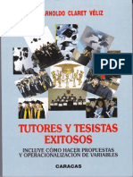 Tutores y Tesistas Exitosos - Arnoldo Claret Veliz 2013