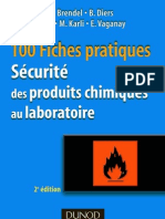 100 Fiches Pratiques Securité Des Produits Chimiques