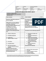 Contractors Site Induction Checksheet