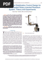 Swing-Up and Stabilization Control Design For An Underactuated Rotary Inverted Pendulum System Theory and Experiments