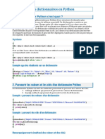 Les Dictionnaires en Python