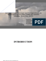 Environmental Impact Assessment Report For Proposed Project For Manufacturing of Carbon Black (230000 TPA) and Power Generation - Green Power (45MW)