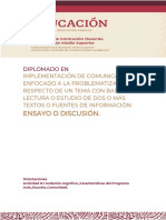 Orientaciones - Actividad 8.1 - Andamio Cognitivo - Características Del Programa Aula - Escuela - Comunidad.