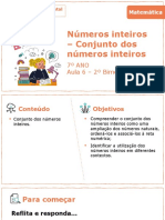 Conjunto Dos Números Inteiros