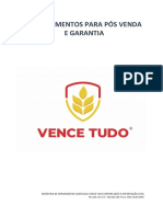 Procedimentos de Pós Venda e Garantia.