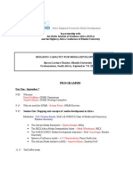 Building Capacity For Media Development Barrat Lecture Theatre, Rhodes University Grahamstown, South Africa, September 7-8, 2008
