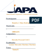 Ihandra Báez - Tarea 5 Der. Procesal Civil 1