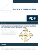 Aula 01 Nutrição Aplicada A Enfer.