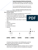 Boundary Value Analysis