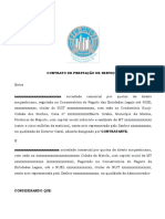 Contrato de Prestação de Serviços.