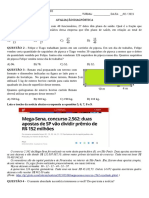 Avaliação 9 Ano