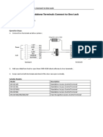 Two Standalone Terminals Connect To One Lock