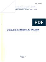 Utilização Da Mandioca-1983