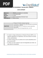 Salud Colombia Dentisalud Acta - COPASST - 10 08 2021