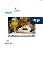 Chemistry Investigatory Project: Formation of Bio Diesel