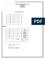 Statistics and Probability Assignment