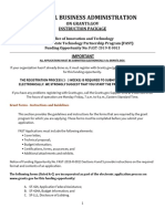 FY19 Funding Opportunity Submission Instructions