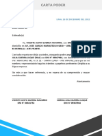 Carta Poder Sedapal