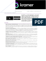 KRAMER TP-583R Datasheet