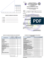 SF 9 - ES ( (Learner's Progress Report Card) Grade 4-6