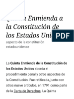 Quinta Enmienda A La Constitución de Los Estados Unidos - Wikipedia, La Enciclopedia Libre