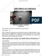 Couler Une Dalle Beton Interieur