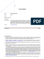 Research Methodology Sylabus