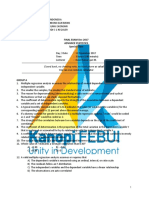 Soal Uas Statistik Lanjutan Ganjil 2017 2018 Utk Sahril Dewi Ratna Sjari