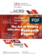 Art of Writing Research Papers - Brochure