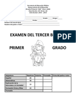 Examen Primer Grado Tercer Bloque