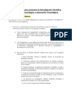 Ley 30309 - Ley Que Promueve La Investigación Científica, Desarrollo Tecnológico e Innovación Tecnológica