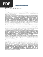 Planificacion Anual Biología 9