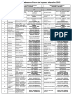 Aulas Examen Ingreso Intensivo 2019