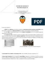 HISTORIA DEL VALENCIA C.F Dariìo Martiìn Fabregat. 4ºC