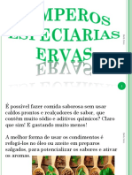 Ervas Aromáticas e Especiarias