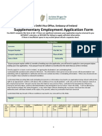 Supplementary Employment Application Form Ndvo