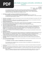 DGI - Dispositifs D'aide À L'emploi (ANADE, ANGEM Et CNAC)