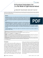 Orally Active Multi-Functional Antioxidants Are Neuroprotective in A Rat Model of Light-Induced Retinal Damage