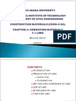 Chapter-3.1 Cementing Materials (Lime)